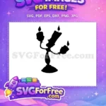 Free Lumiere Character Free Three Flames Beauty Beast Free SVG - Instant Download