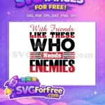 Free Sarcastic Free Red Black Typography Best Friend Quotes Free SVG - Instant Download