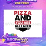 Free Distressed Red Pizza Free Friendship Quotes Free SVG - Instant Download