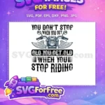 Free Distressed Biker Quote Free Winged Motorcycle Biker Quotes Free SVG - Instant Download