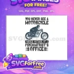 Free Biker Quote Therapy Free Motorcycle Psychiatrist Office Design Free SVG - Instant Download