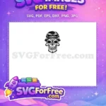 Free Biker Skull with Goggles Free Vintage Helmet Motorcycle Quotes Free SVG - Instant Download