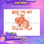 Free Vibrant Orange Motorcycle Free Distressed Biker Quote Biker Quotes Free SVG - Instant Download