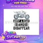 Free Winged Motorcycle Drop A Gear Free Disappear Biker Quote Free SVG - Instant Download