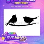 Free Singing Black Bird Free Listening Robin Love Birds Free SVG - Instant Download