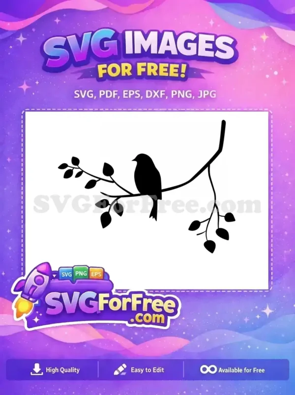 A delightful free SVG design featuring a blank rectangular sign adorned with elegant leafy vines. Perfect for your free creative projects!