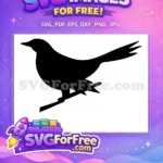 Free Black Birds Silhouette Free Flying Birds Flock The Birds Movie Free SVG - Instant Download