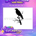 Free Flying Birds Silhouette Free On A Branch Vector Free SVG - Instant Download