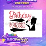 Free Birthday Princess Silhouette Free Red Black Butterfly Birthday Free SVG - Instant Download