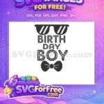 Free Cool Sunglasses Free Dapper Bow Tie Birthday Boy Free SVG - Instant Download