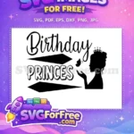 Free Birthday Princess Silhouette Free Crown and Butterfly Birthday Quotes Free SVG - Instant Download