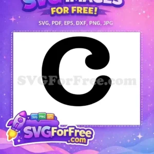 Free Elegant ‘C’ Design – Your Next Creative Project Starter! A striking free design featuring a bold, black, stylized letter 'C' or elegant wave on a clean white background, ideal for various projects.