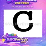 Free Letter C Font Free Black History Month Design Free SVG - Instant Download
