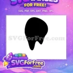 Free Dripping Melanin Afro Free Black Woman Silhouette Black History Month Free SVG - Instant Download