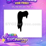 Free Black Melanin Drip Free Dripping Paint Effect Black History Month Free SVG - Instant Download
