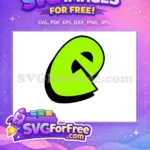 Free Vibrant Green Letter E Free Powerful Black Shadow Black History Month Free SVG - Instant Download