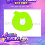 Free Lime Green Abstract Shape Free Black History Month Free SVG - Instant Download