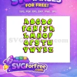 Free Lime Green Graffiti Alphabet Free Hot Pink Outline Fresh Prince Free SVG - Instant Download