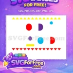 Free Vibrant Geometric Shapes Free Modern Tribal Pattern Black History Month Free SVG - Instant Download