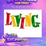 Free Living In Pan-African Colors Free Bold Staggered Text Black History Month Free SVG - Instant Download