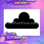 Free Fluffy Black Cloud Free Silhouette Design Dragon Ball Free SVG - Instant Download