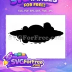 Free Bold Black Silhouette Free Akatsuki Cloud Design Naruto Free SVG - Instant Download