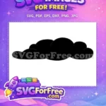 Free Black Silhouette Cloud Free Flying Nimbus Dragon Ball Free SVG 2 - Instant Download