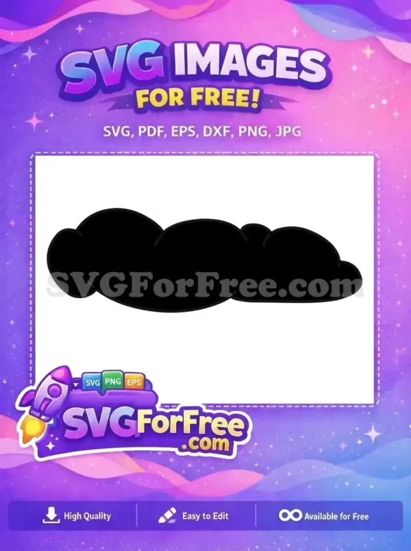 Free abstract blob shape SVG design. This versatile vector offers smooth, organic curves for your creative projects.