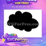 Free Puffy Black Cloud Free Simple Silhouette Akatsuki Naruto Free SVG - Instant Download