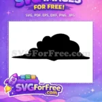 Free Fluffy Black Cloud Free Puffy Nimbus Design Dragon Ball Z Free SVG - Instant Download