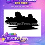 Free Akatsuki Black Silhouette Free Red Cloud Symbol Naruto Free SVG 1 - Instant Download