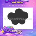 Free Black Nimbus Cloud Free Flying Silhouette Dragon Ball Z Free SVG - Instant Download