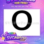 Free Bold Black Letter O Free Minimalist Design Black History Month Free SVG - Instant Download