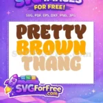 Free Groovy Brown Skin Tones Free Bold Retro Font Black History Month Free SVG - Instant Download