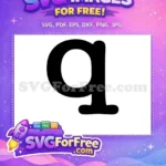 Free Bold Black Queen Letter Free African Pride Black History Month Free SVG - Instant Download