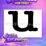 Free Unapologetically Dope Letter U Free Black Silhouette Black History Month Free SVG - Instant Download