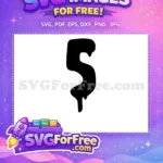 Free Dripping Letter S Free Groovy Font Black History Month Free SVG - Instant Download