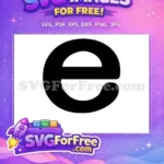 Free Empowerment Letter E Free Equality Graphic Black History Month Free SVG - Instant Download