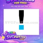 Free Black Woman Silhouette Free Blue Shirt Black History Month Free SVG - Instant Download