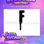 Free Black Letter F Free Strong Silhouette Black History Month Free SVG - Instant Download