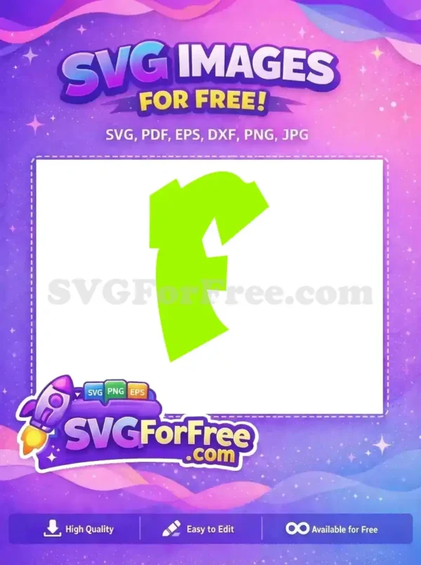 Free Abstract F Letter SVG Design – Modern & Vibrant A free vibrant neon green abstract 'F' letter design, perfect for modern logos or creative projects. Get this free SVG now!