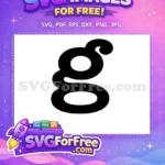 Free Black Letter G Free Bold Design Black History Month Free SVG - Instant Download