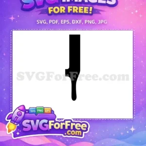 A striking free abstract black silhouette design, ideal for various creative projects. This free SVG offers clean lines and modern appeal.