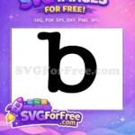 Free Bold Black Letter B Free Monogram Font Black History Month Free SVG - Instant Download