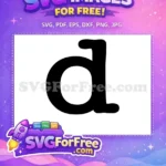 Free Bold Black Letter D Free Black Pride Black History Month Free SVG - Instant Download