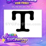 Free Bold Black Letter T Free Unity Typography Black History Month Free SVG - Instant Download