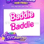 Free Hot Pink Baddie Free 3D Doll Font Barbie Movie Free SVG - Instant Download