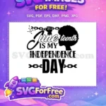 Free Juneteenth Fist Breaking Chains Free Black Woman History Free SVG - Instant Download