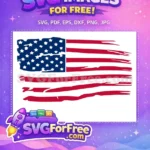 Free Tattered American Flag Free Torn Stripes Black Lives Matter Free SVG - Instant Download