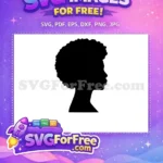 Free Afro Woman Silhouette Free Natural Hair Black Lives Matter Free SVG 4 - Instant Download